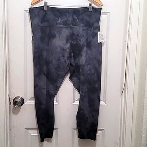 NEW LULULEMON WUNDER TRAIN HR TIGHT 25" POCKETS DYE TIE PLUS SIZE WOMEN'S PANTS